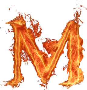 Fire Letter PNG