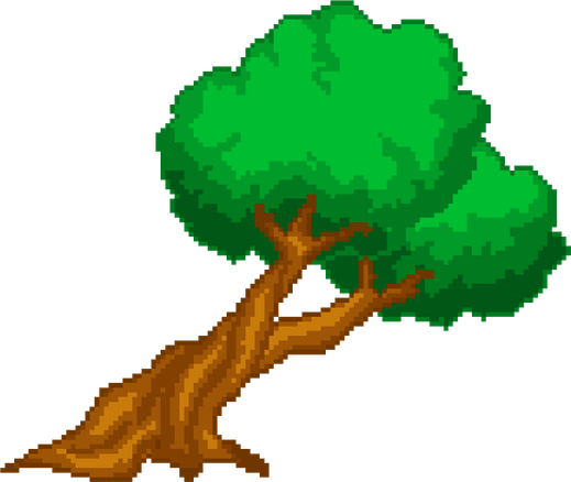 Pixel Tree PNG