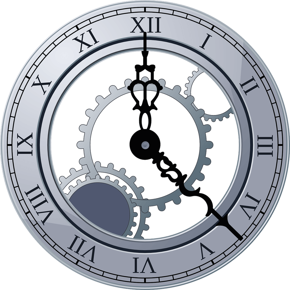 Roman Letter Clock PNG