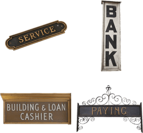 Bank Sign PNG