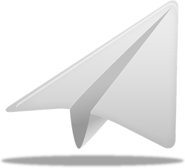 White Paper Airplane PNG