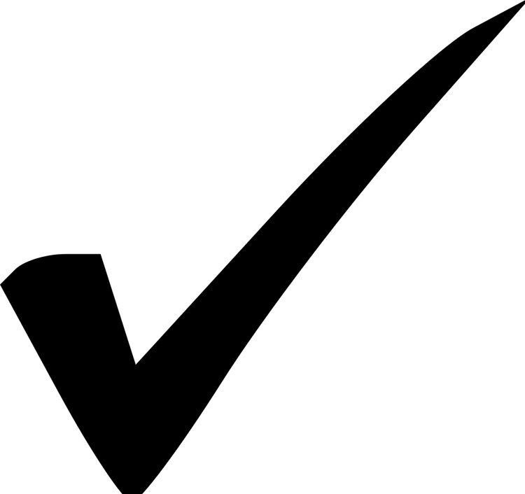 Black Check Mark PNG