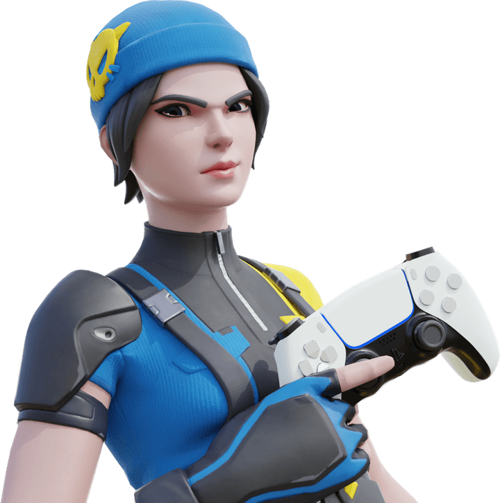 Fornite Blue Team Leader PNG