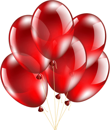Red Balloons PNG