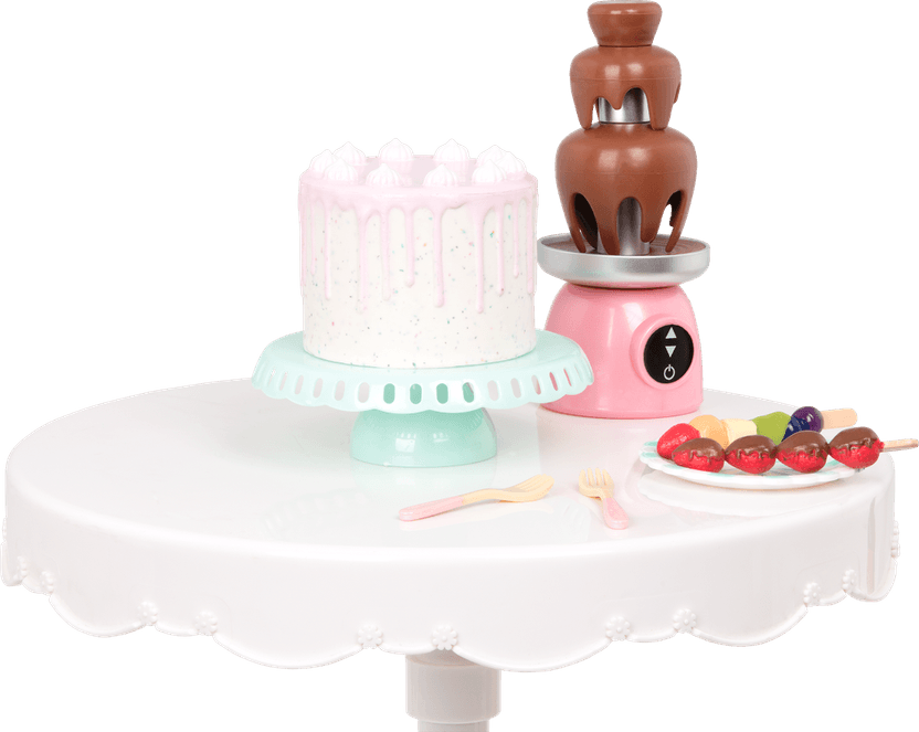 Table With Birthday Cake PNG