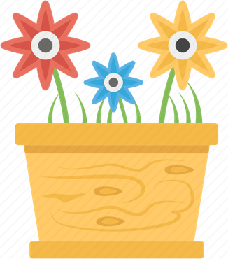 Bucket Flower PNG