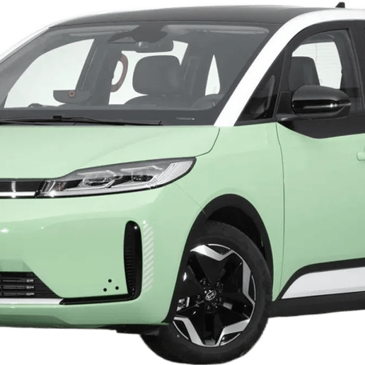 Green Electric Car PNG