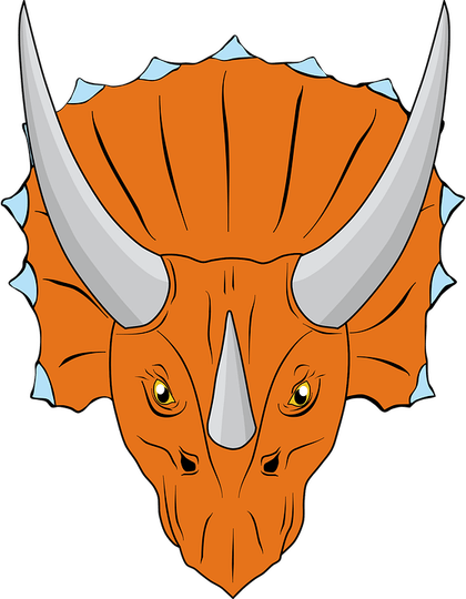 Cartoon Dinosaur Head PNG