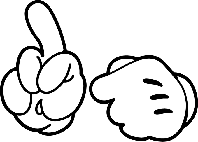 Mickey Hand PNG