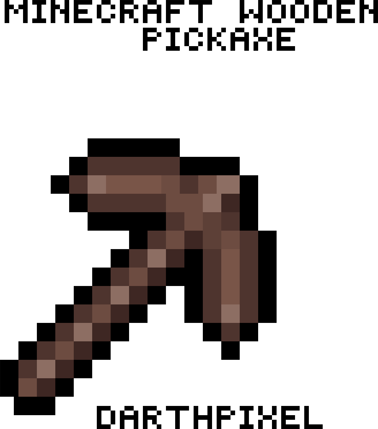 Minecraft Netherite Pickaxe PNG