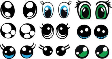 Kawaii Eyes PNG