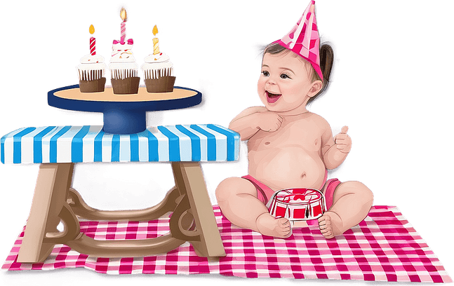 1st Birthday Hat PNG