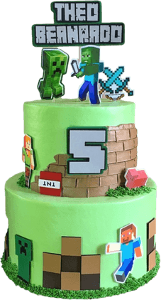 Minecraft Cake PNG