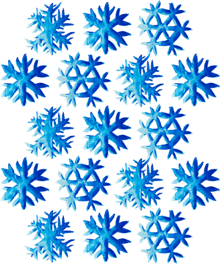 Watercolor Snowflake PNG