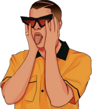 Bad Bunny Cartoon PNG