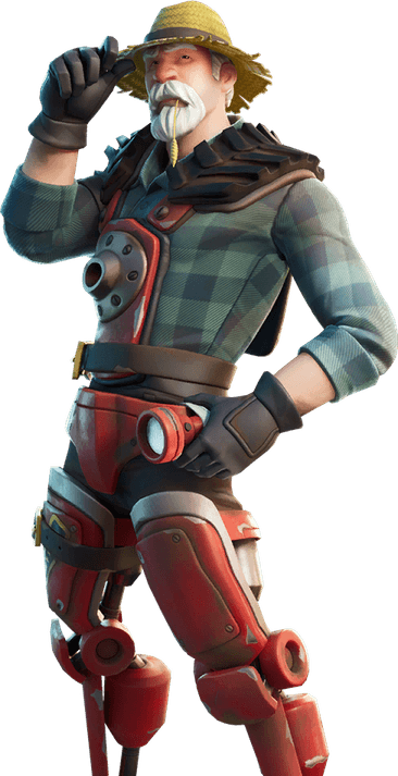 Fornite Farmer Steel PNG