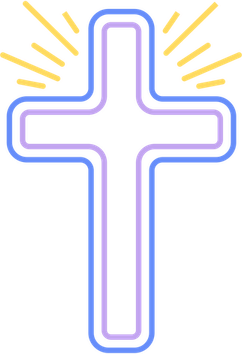Glowing Cross PNG