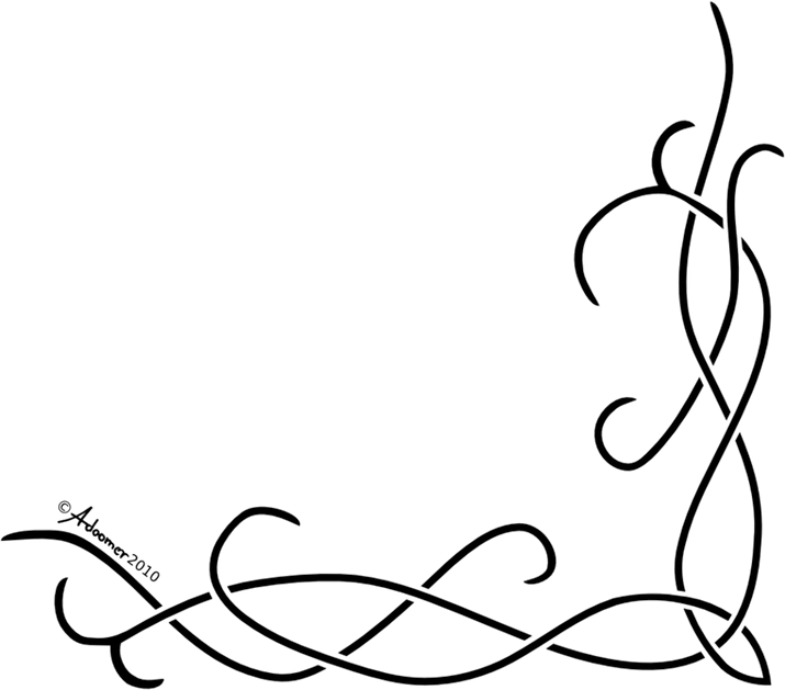 Line Corner Border PNG