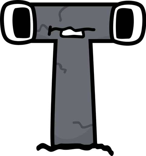 Alphabet Lore Letter T PNG
