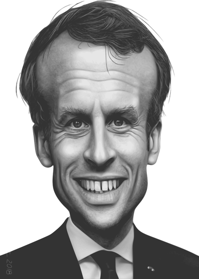 Emmanuel Macron PNG