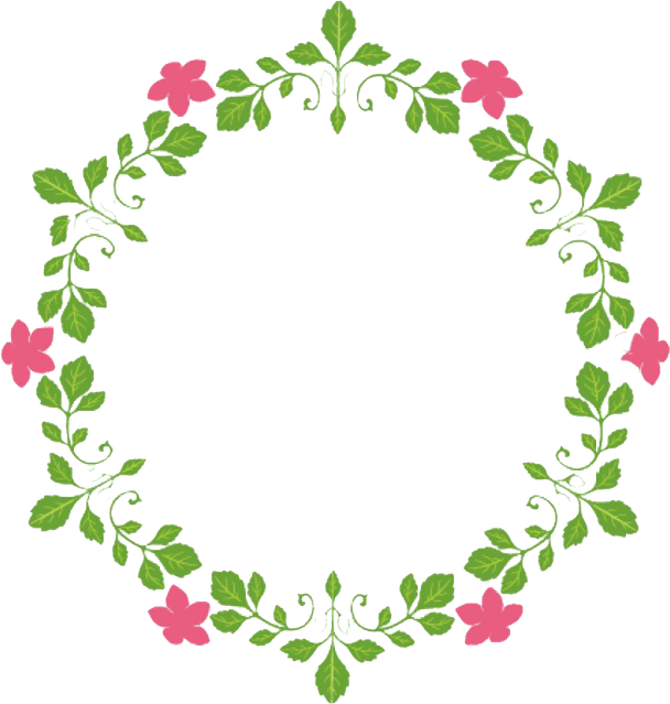 Round Floral PNG