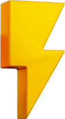 Electricity Yellow Lightning PNG