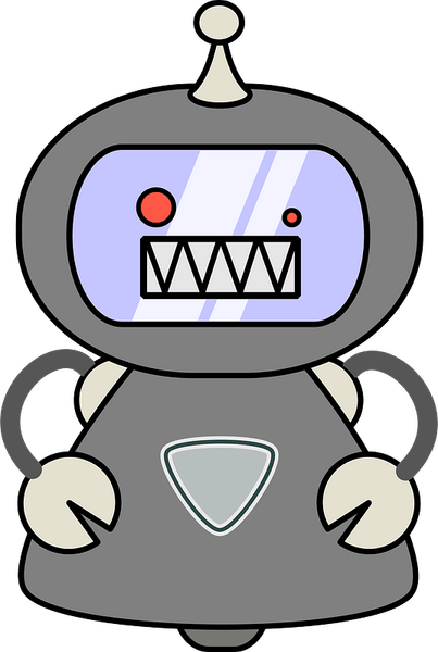 Grey Robot PNG