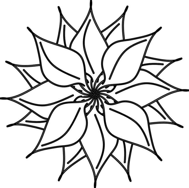 Black Flower PNG