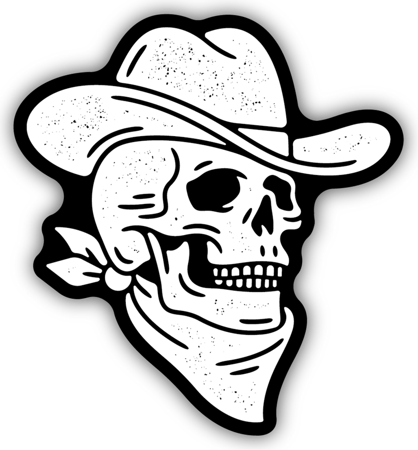 Black And White Cowboy Hat PNG