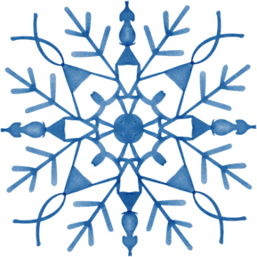 Watercolor Snowflake PNG