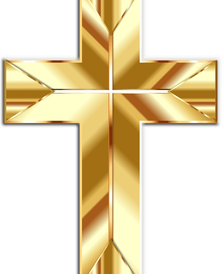 Golden Cross PNG