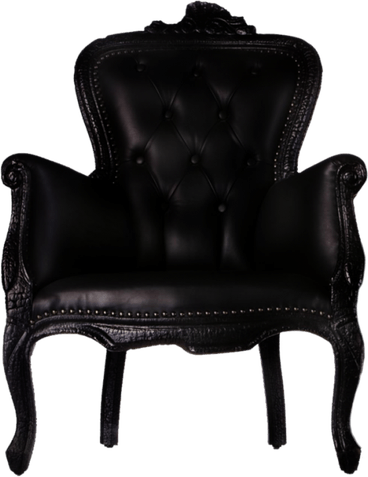 Armchair Black Royal PNG