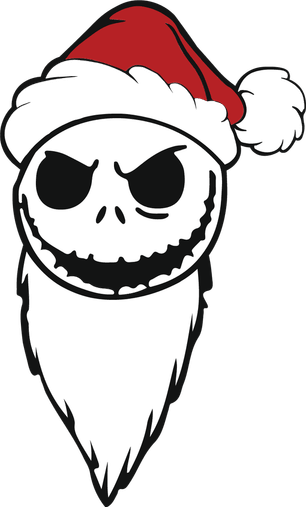 Jack Skellington With Santa Hat PNG