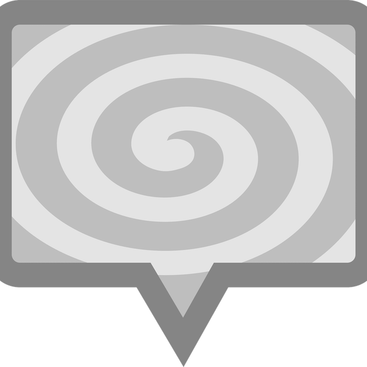 Grey Text Bubble PNG