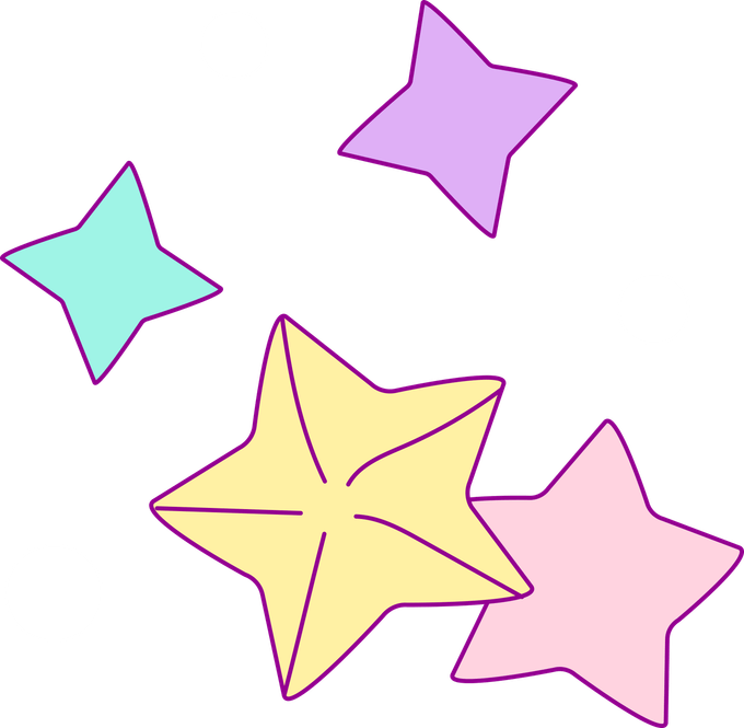 Cute Stars PNG