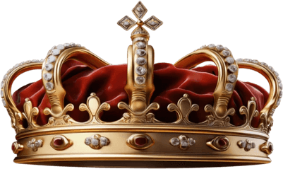 Gold King Crown PNG