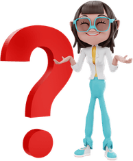 Girl With Question Mark PNG