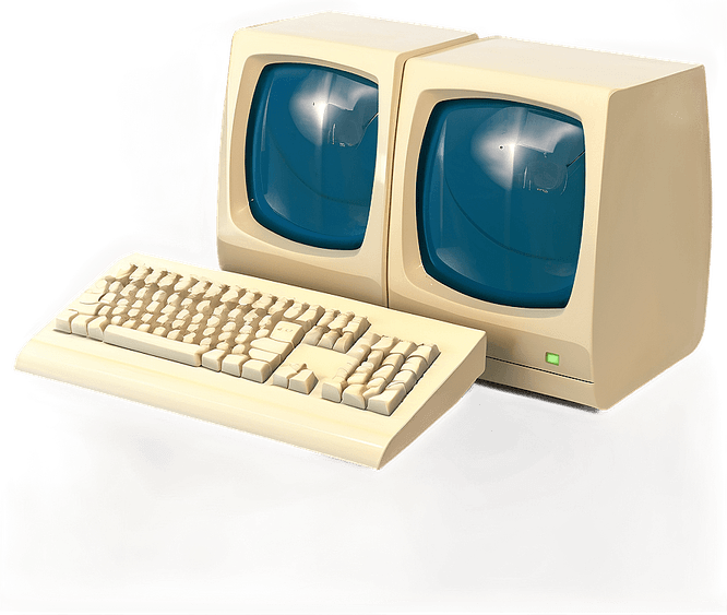 Retro Computer PNG