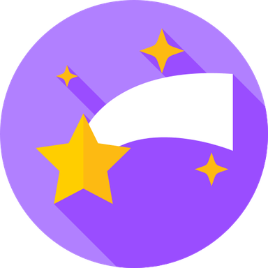 Purple Shooting Star PNG