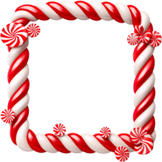 Candy Cane Border PNG