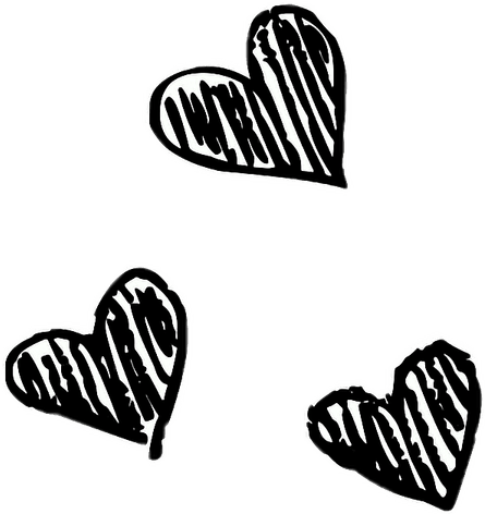 Drawing Of Hearts PNG