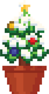 8bit Christmas Tree PNG