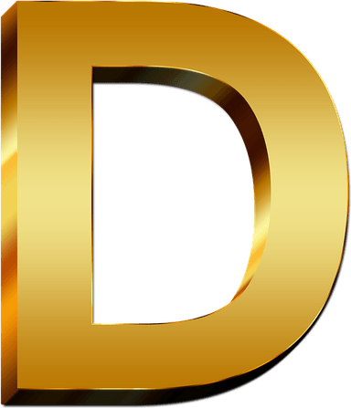 D Letter PNG