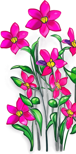 Hot Pink Flower PNG
