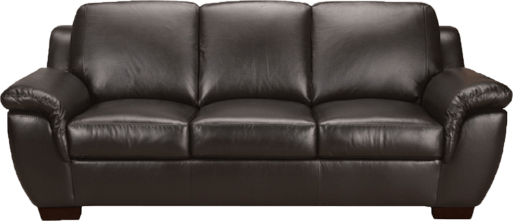 Black Leather Sofa PNG