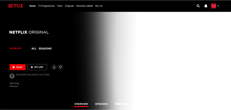 Overlay Netflix Template PNG