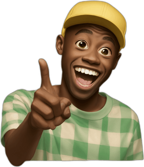 Laughing Pointing Emoji PNG