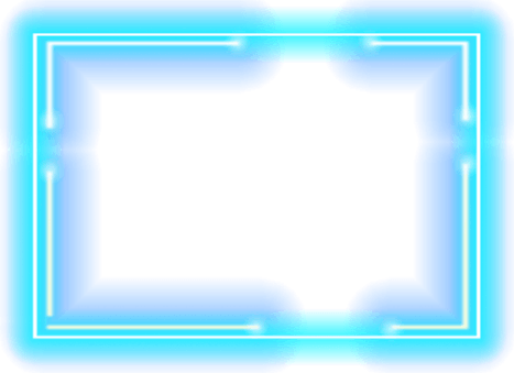 Rectangle Neon Frame PNG