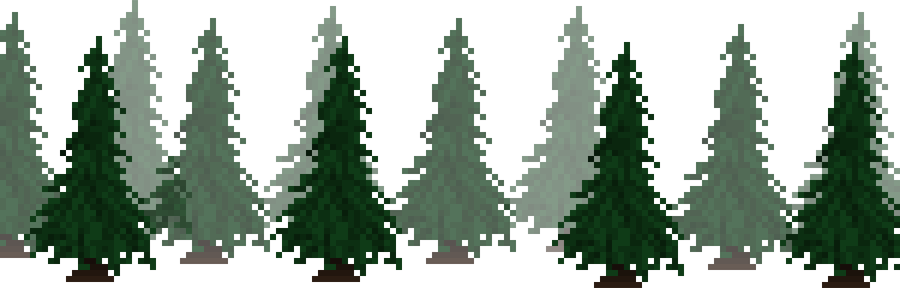Pixel Tree PNG