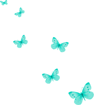 Teal Butterfly PNG